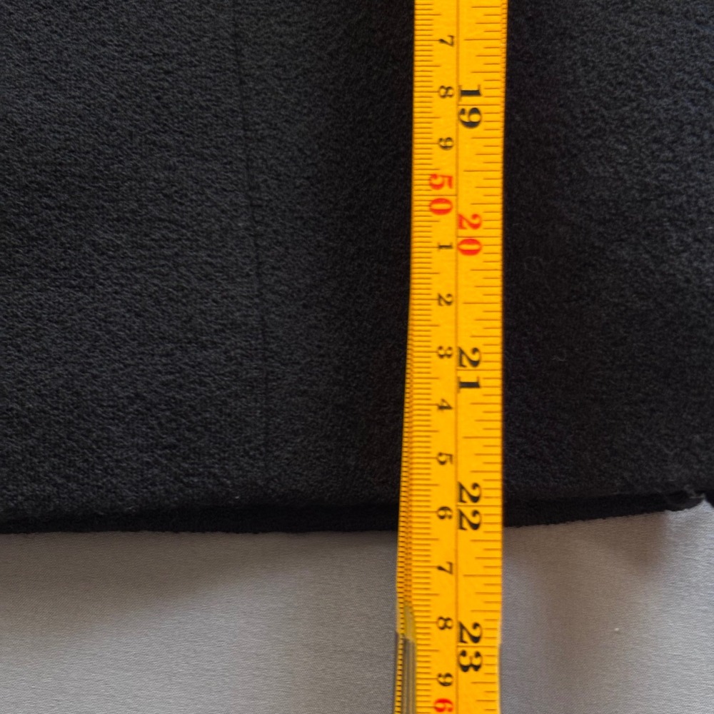 NWT DONCASTER Italian Women's Size 12 Black Wool Zip 3/4 Sleeve Top MSRP $295 - Picture 4 of 7